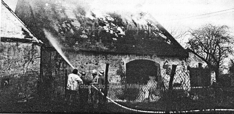 Querstraße Feuer 1960er