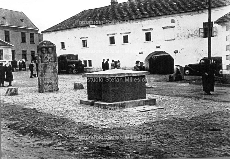 st georgen attilabrunnen mit altem gemeindegasthaus 1920 fb
