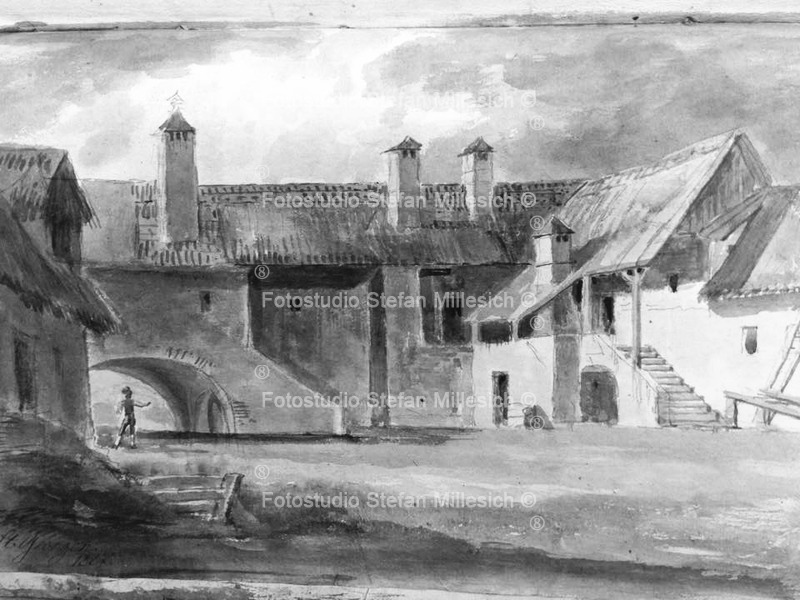 st georgen bauernhof aquarell von michael mayr 1827 fb
